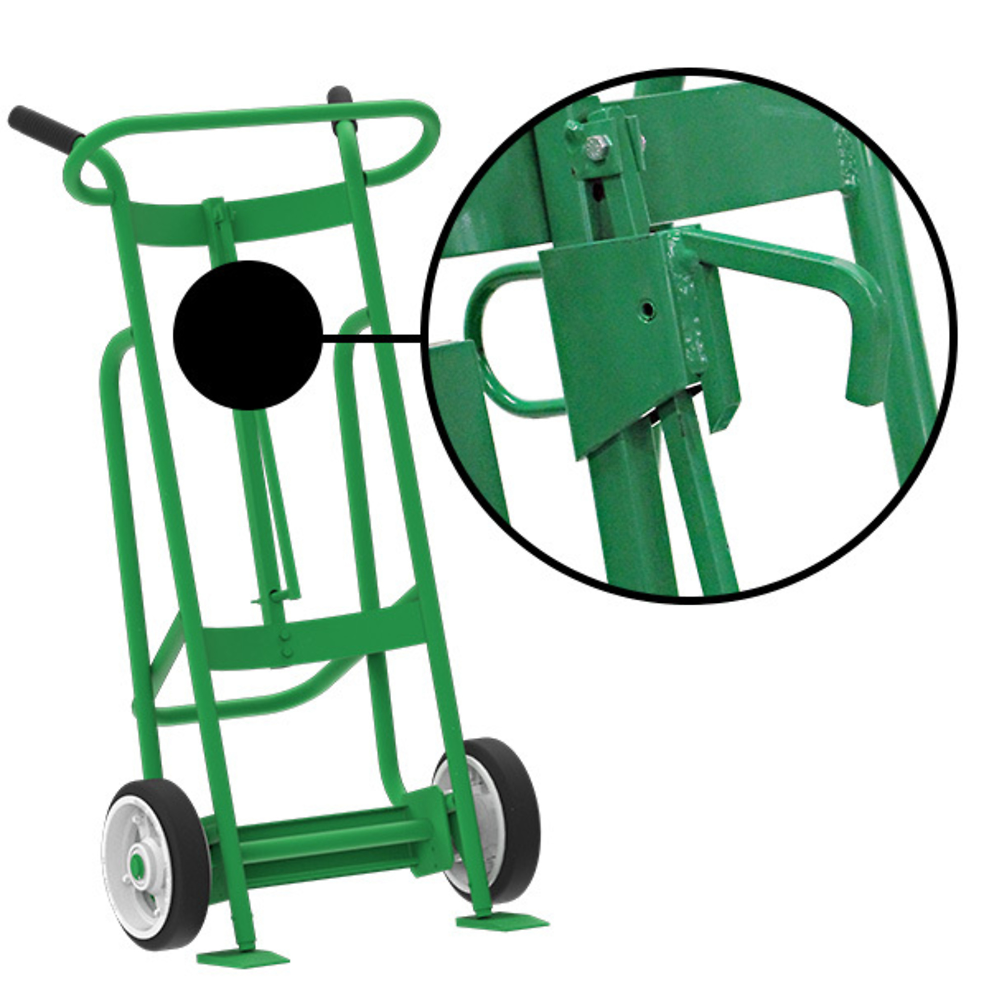 Valley Craft, 2-Wheel Drum Hand Truck, Capacity 1000 lb, Model# F81735A7L